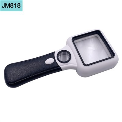 Stort läsförstoringsglas med ljus